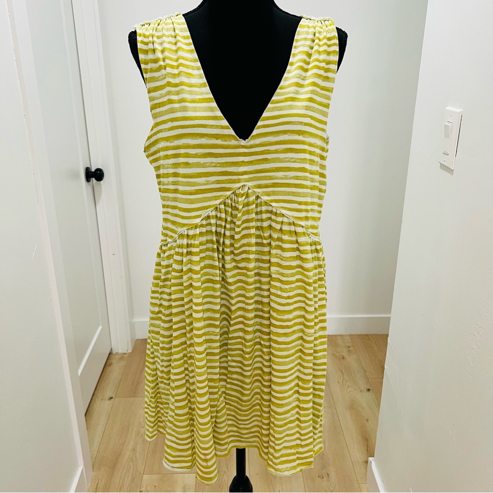 Striped Lime-Yellowy Dress